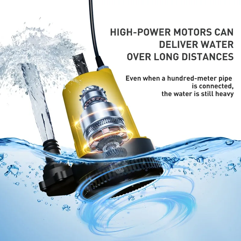 21V Lithium Battery Wireless Portable Submersible Pump Multi-function Outdoor Water Transfer Device For Fish Pond Water
