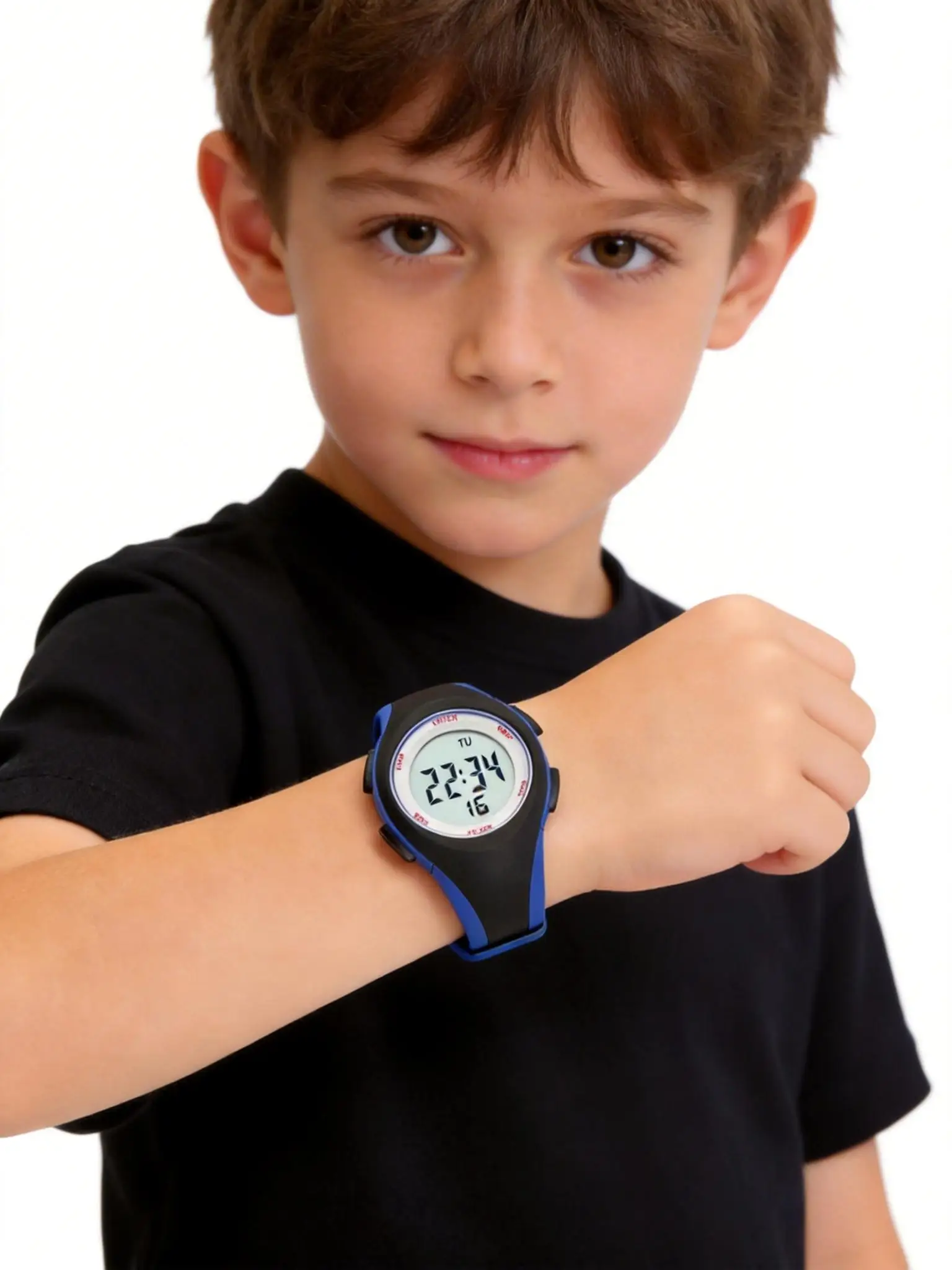 OHSEN-Montre numérique étanche pour enfants, montres en silicone pour enfants, montre-bracelet électronique pour enfants, montres de sport de plein