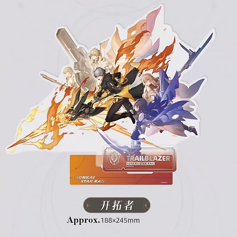 Honkai Star Rail Anime Collectible Merch Preservation Path Trailblazer Acrylic Character Standee, Halloween Special Benefit