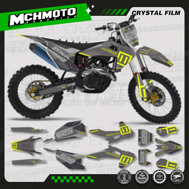 

MCHMFG for Husqvarna Decal 19-22 TC FC TX FX FS 20-23 TE FE 125-450 Custom Team Motorcycle Graphics Decals Stickers Kit 002