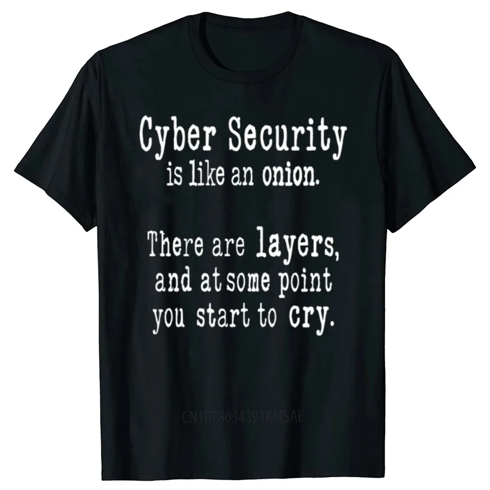 Funny Cybersecurity Is Like An Onion Gifts for Cybersecurity Professionals T Shirts Summer Graphic Short Sleeve T-shirt Men