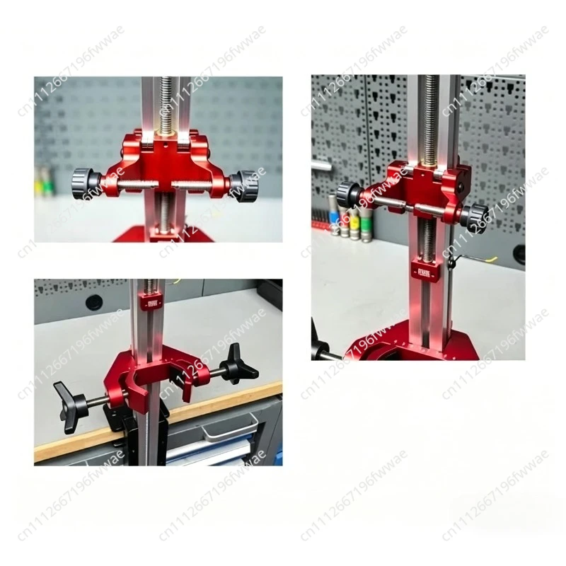 Motorcycle Front Shock Absorber Stand, Universal for Road/Off-road/Scooter, Ruler-equipped Fixed Fixture