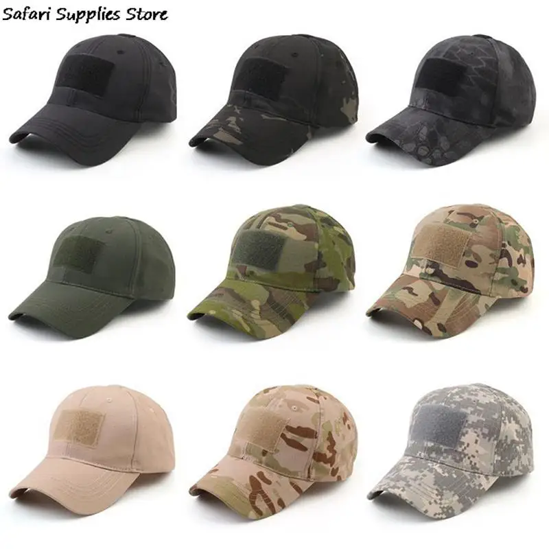  Baseball Caps Camouflage Tactical  Soldier Combat Paintball Adjustable Summer Snapback Sun Hats Men Women