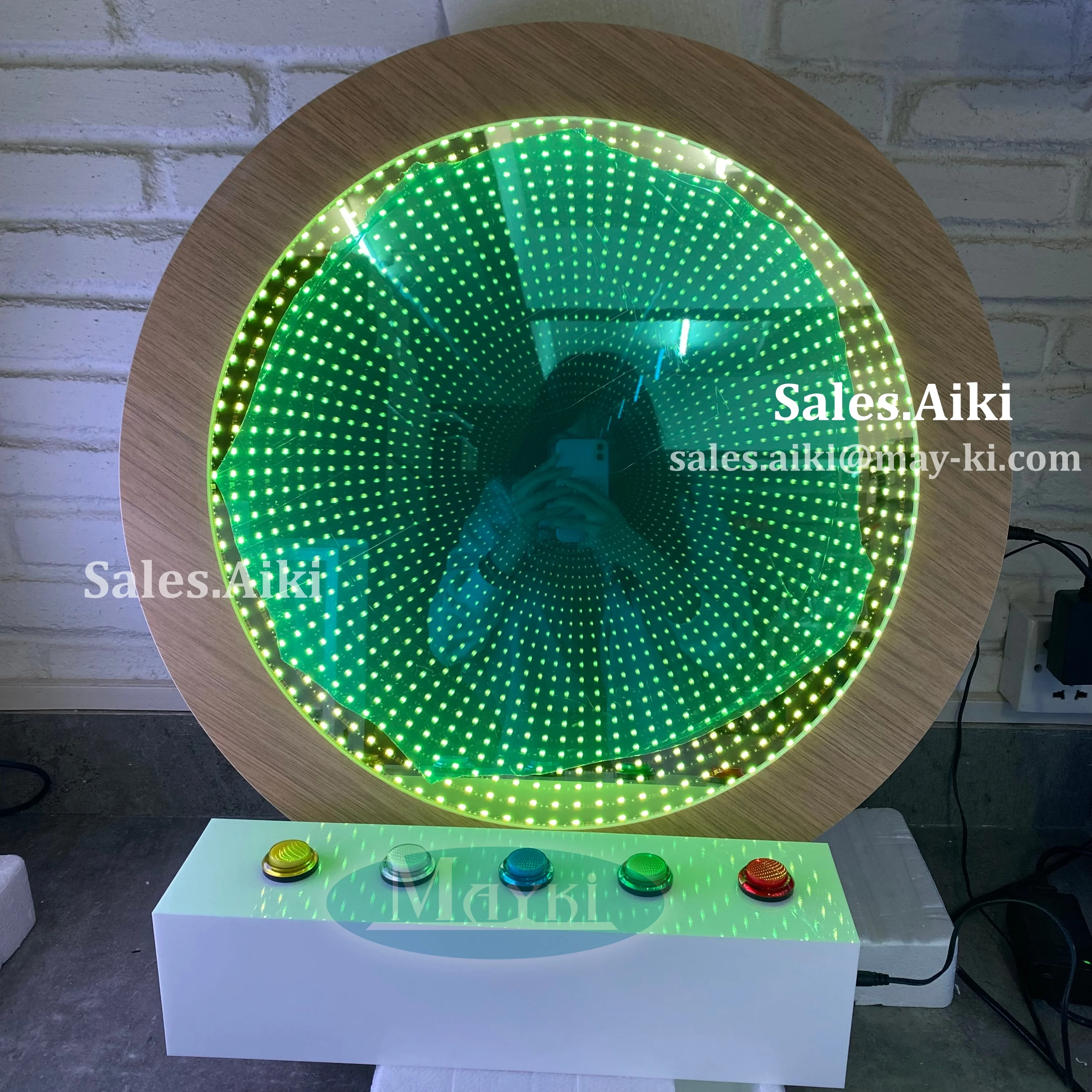 

Sensory Toys For Autistic Children Therapy Tunnel Infinity 3D Lighting Panel Button Control Vision Stimulation Sensory Room