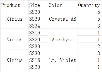 

PUBRILEX All Xirius No Hotfix Glass Rhinestones you need