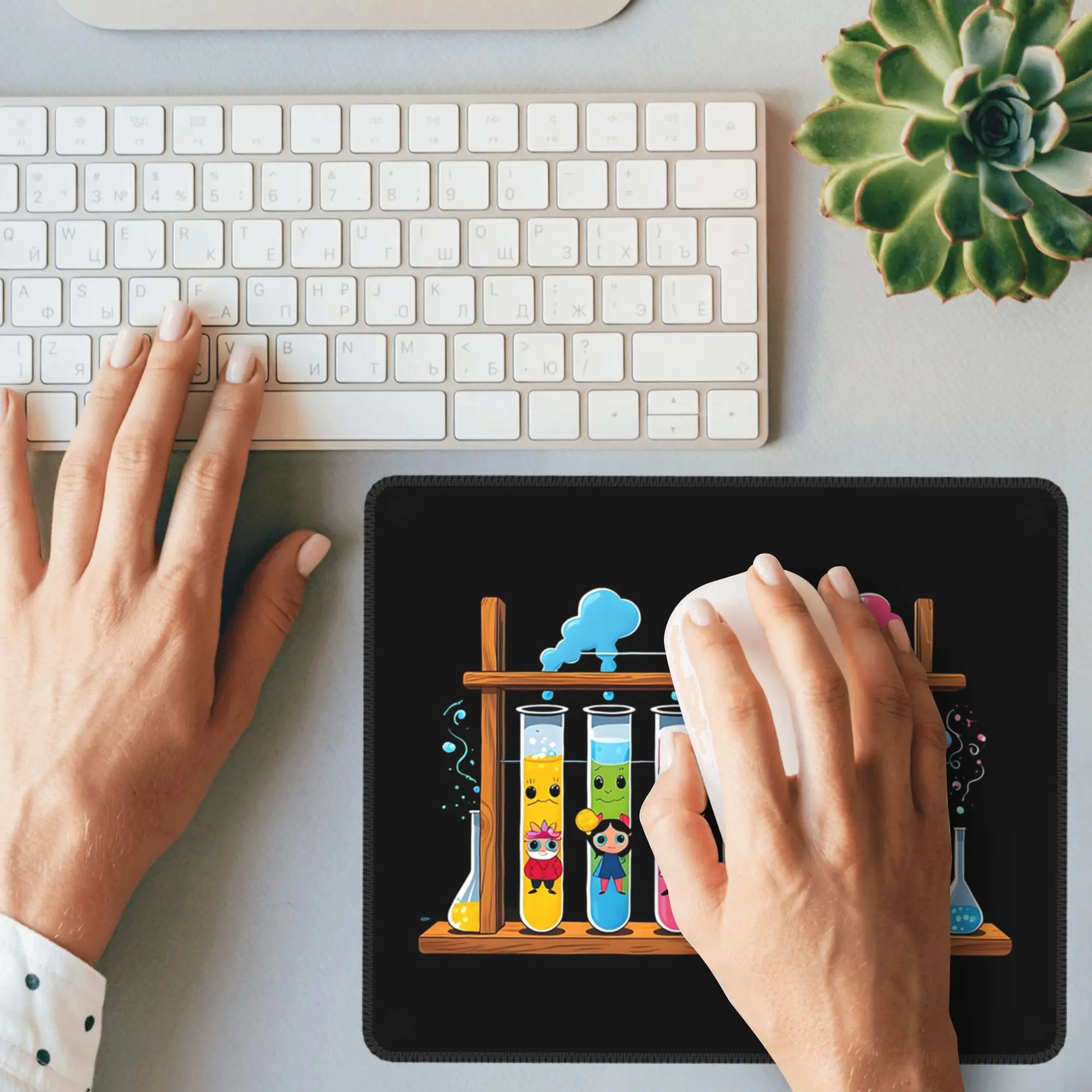 Muppet Science-alfombrilla de ratón química, teclado de ordenador, alfombrilla para ratón, Gamer, PC, portátil, escritorio, accesorios de oficina, alfombrillas de mesa