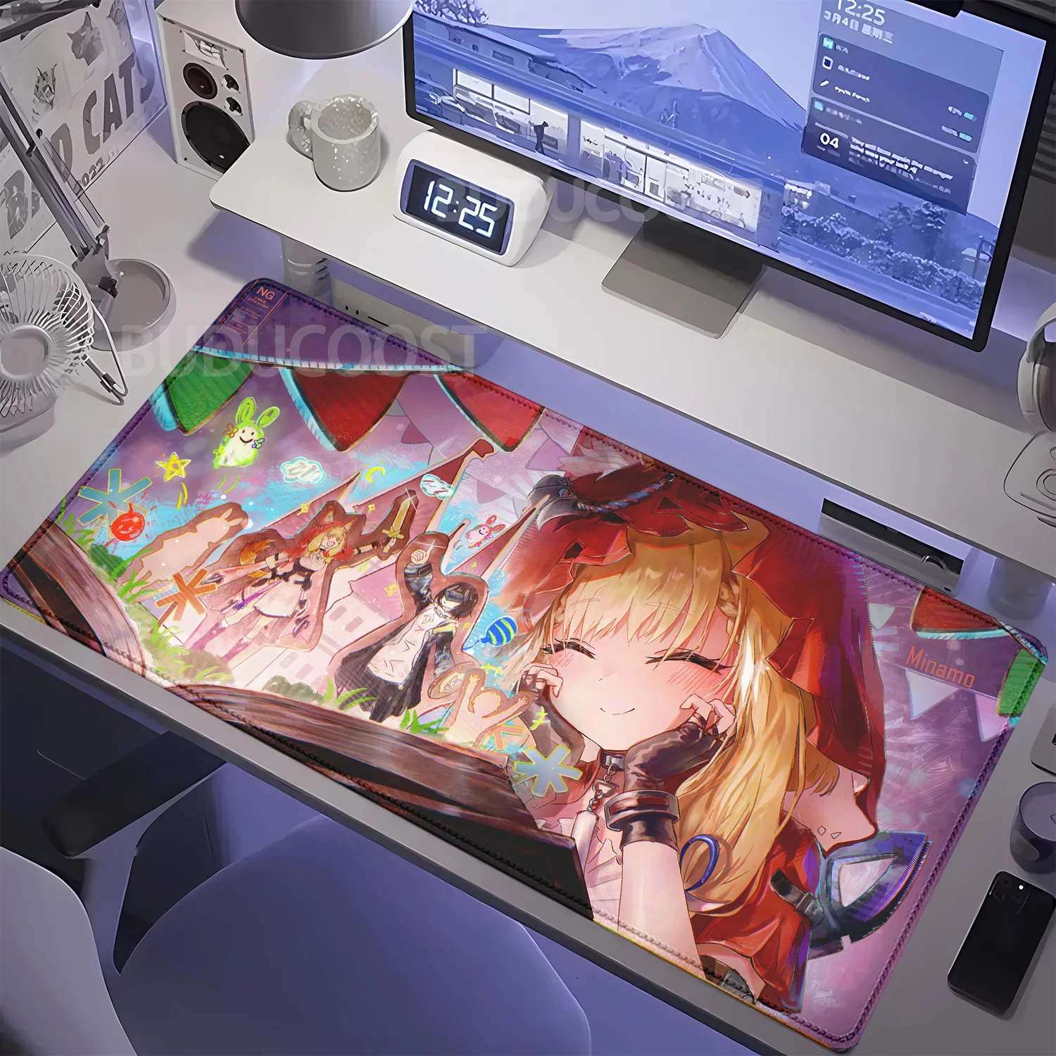 Large Mouse Pad Rossi Arknights Endfield Cute Anime Girl Game Keyboard Overlock Mousepad PC Office Non-slip HD Printing Desk Mat