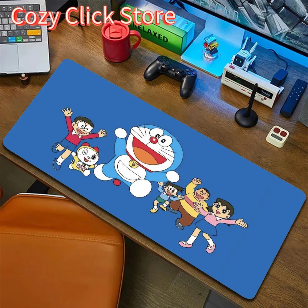 Tappetino per mouse Anime D-Doraemon Gaming Pc Configurazione Accessori Tavolo per computer Tappetino per mouse Gamer Tappetino per scrivania Tappetini grandi Tappetini per ufficio Xxl Mause