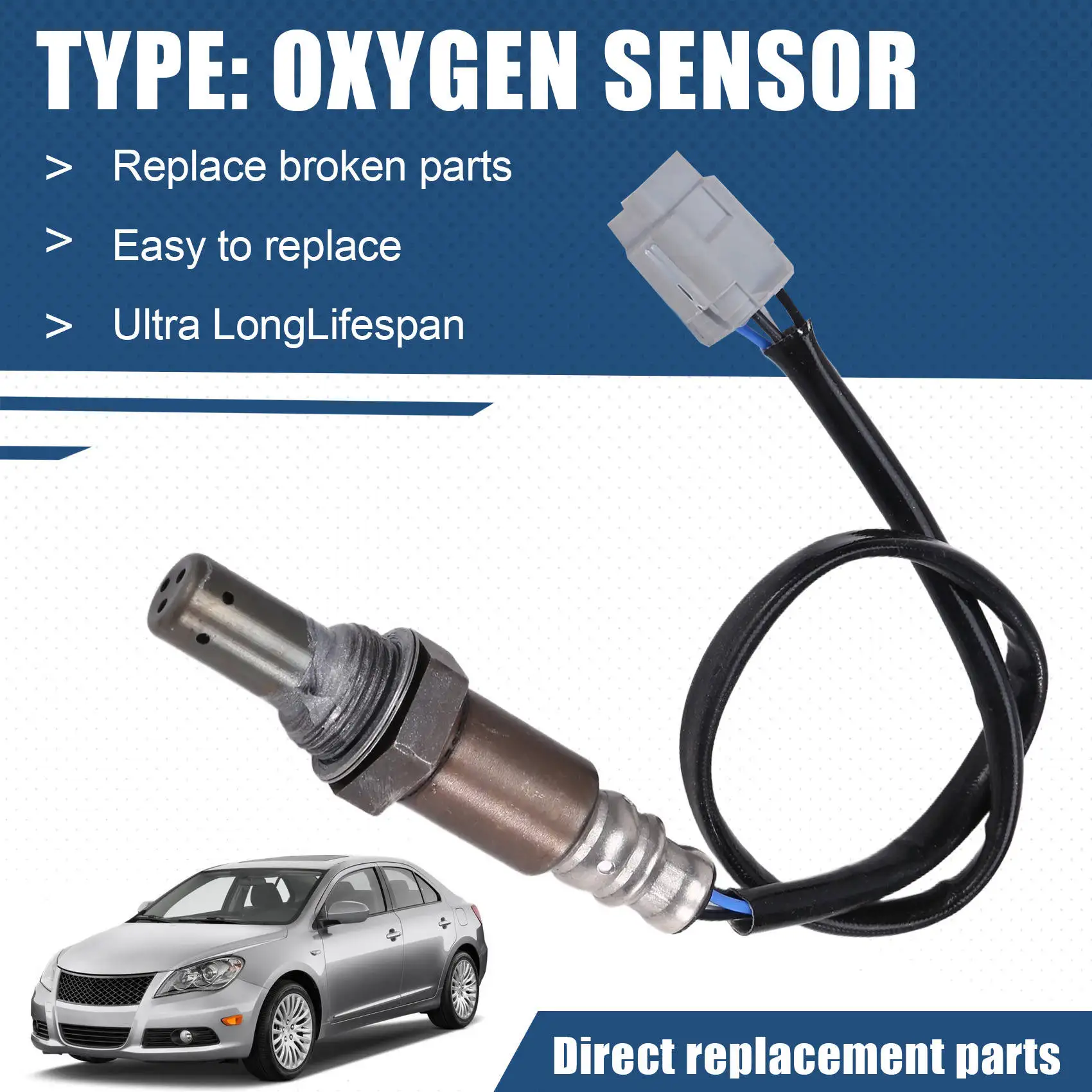 Prominent Downstream Oxygen Sensor 234-4303, 18213-57L00, 18213-79K00 For Suzuki Kizashi 2.4L 2010-13 Grand Vitara 3.2L 09-10
