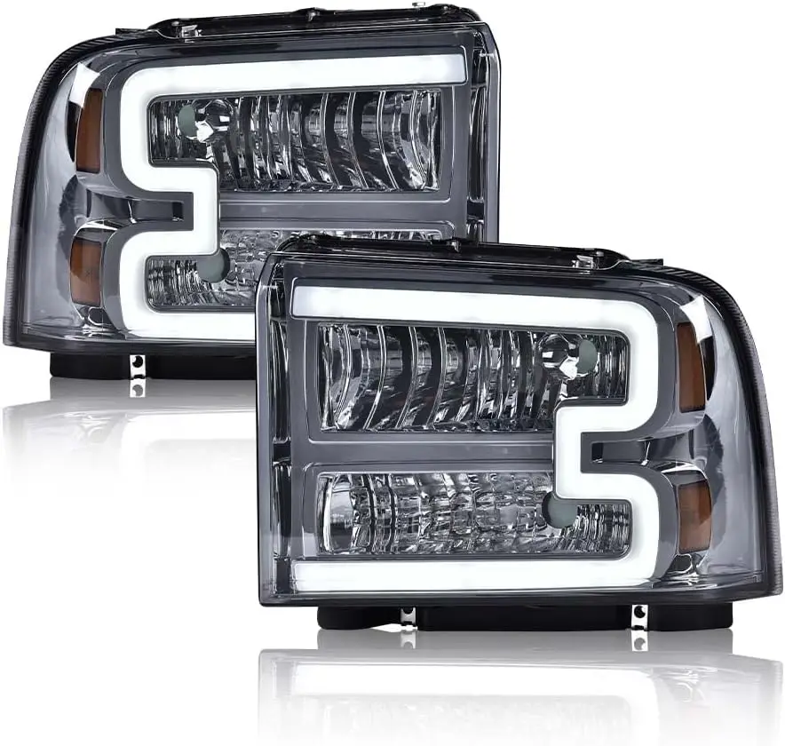 LED Headlights, Compatible with 2005-2007 Ford F250 F350 F450 F550 Super Duty/ 2005 Ford Excursion,(Not Fit Sealed Beam Headligh