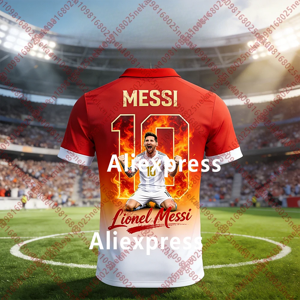 عرض ساخن لعام 2026 ميسي # 10 قميص مخطط - ملابس جامعي ممتازة تعرض نمطًا الموجود على الميدان