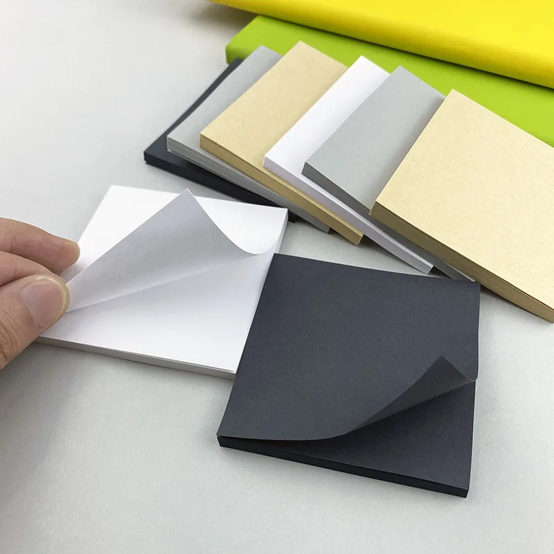 50 ورقة ورق كرافت فارغ نشرها مذكرة ملصق المفكرة ملاحظات منصات دفتر مدرسة مكتب القرطاسية يضاد رسالة ملصق #1