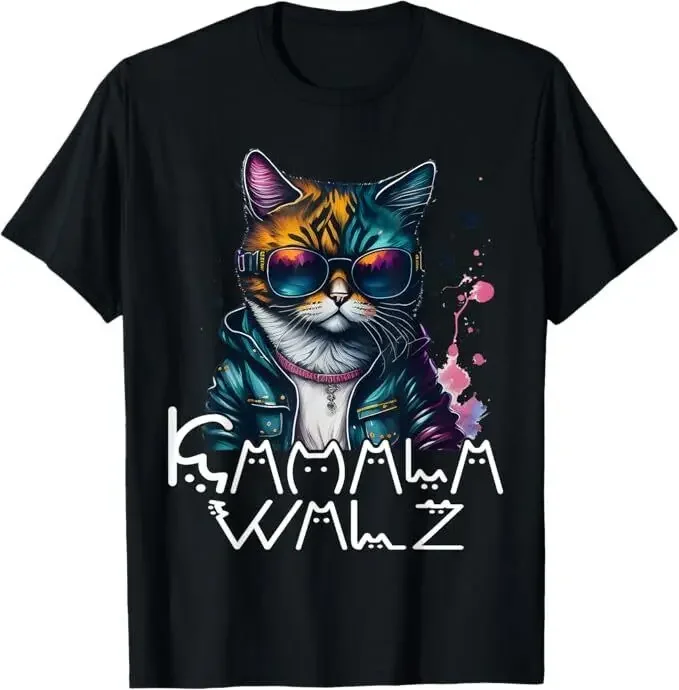 

Kamala Harris Walz Cat Lettering Funny Harris Waltz 2024 Cat Unisex T-Shirt