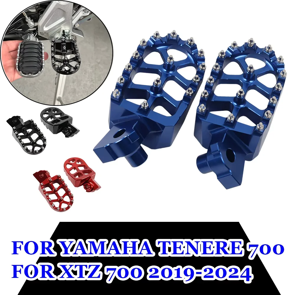 Für YAMAHA Tenere 700 XT700Z XTZ700 T7 T700 2019-2024 2023 Motorrad-Zubehör Fußrasten Fußstützen Fußpedale