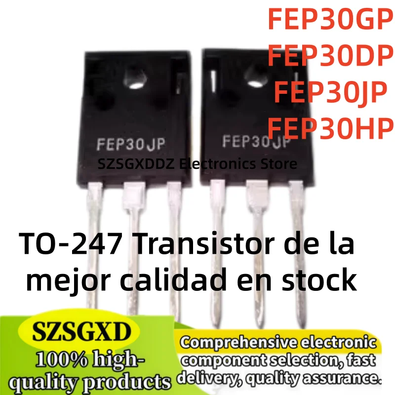 5-10PCS 100% new TO247 FEP30DP FEP30JP FEP30GP FEP30HP TO-247 Transistor of the best quality in stock