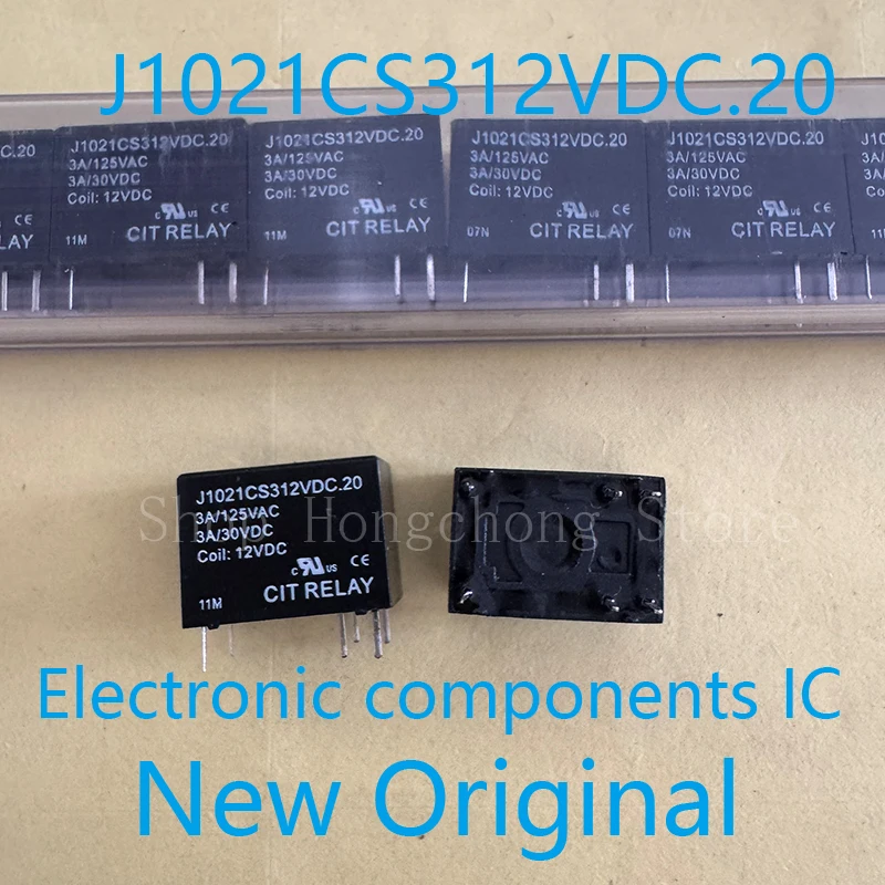 New Original  J1021CS312VDC.20 J1021CS312VDC DIP RELAY GEN PURPOSE SPDT 3A 12V IC CHIP 10PCS