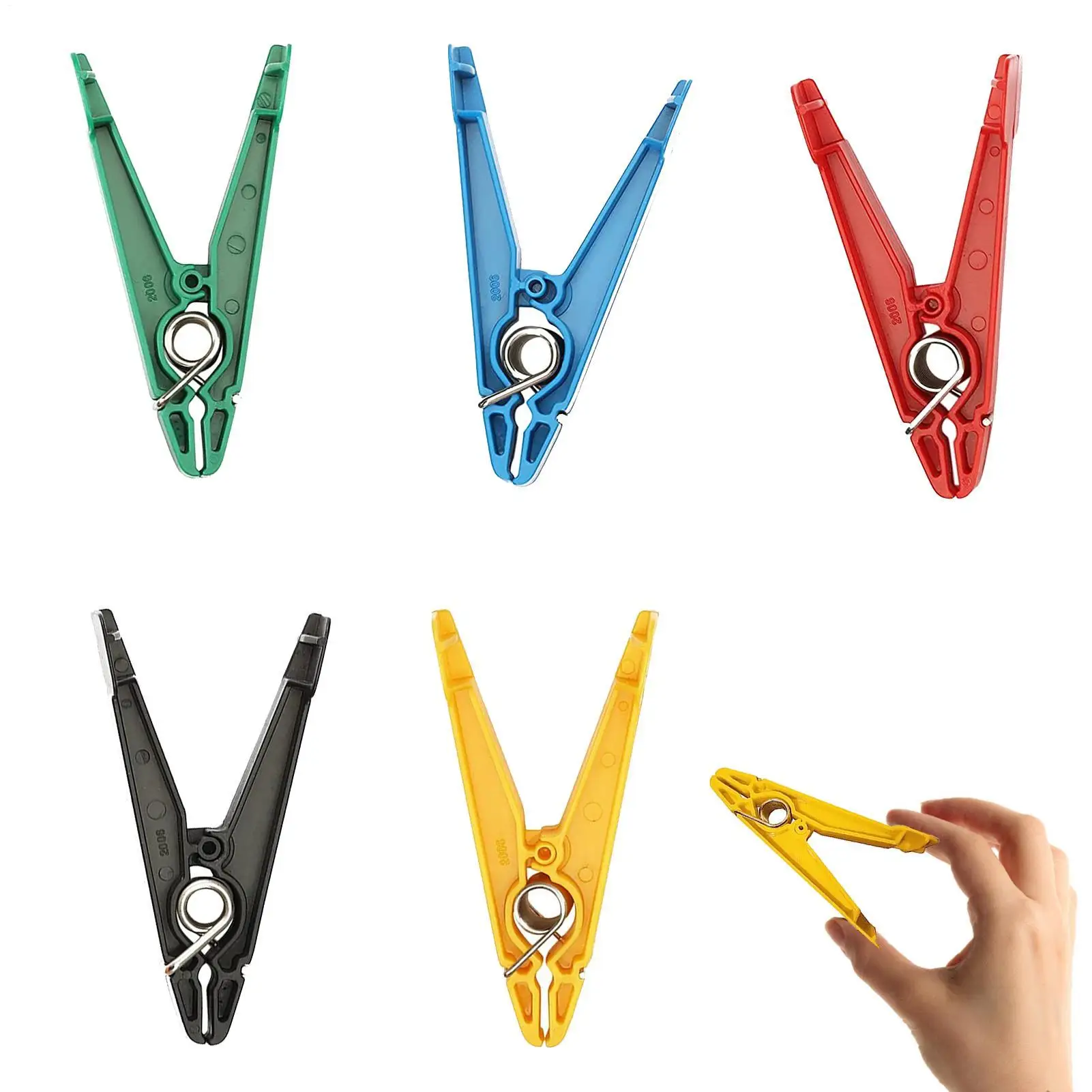 Graded Pinch Pin Exerciser Metal Springs Finger Strengthener Pinch Clips Finger Strengthener Pinch Clips Grip Strength Trainer