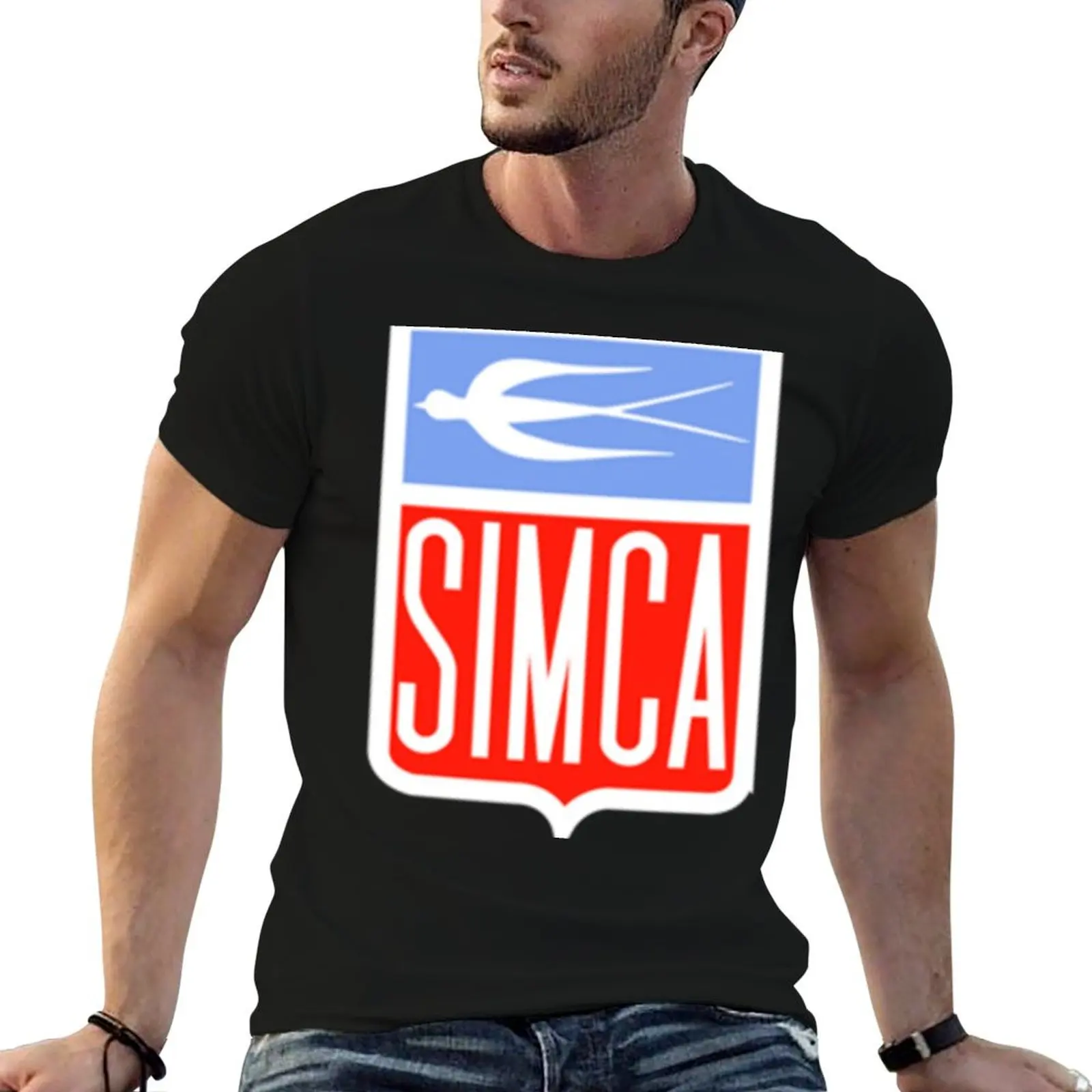 SIMCA - Emblem T-Shirt street wear summer clothes Men's t shirts