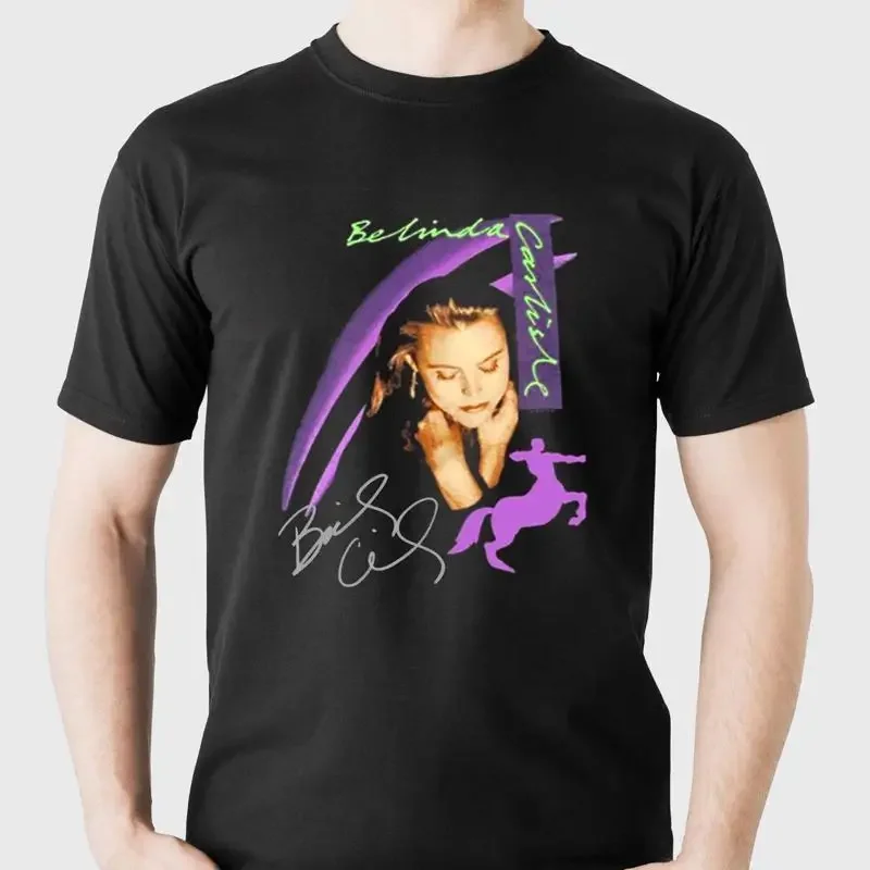 Belinda Carlisle Signed T Shirt men And Women All Size S 34XL Cotton cg495