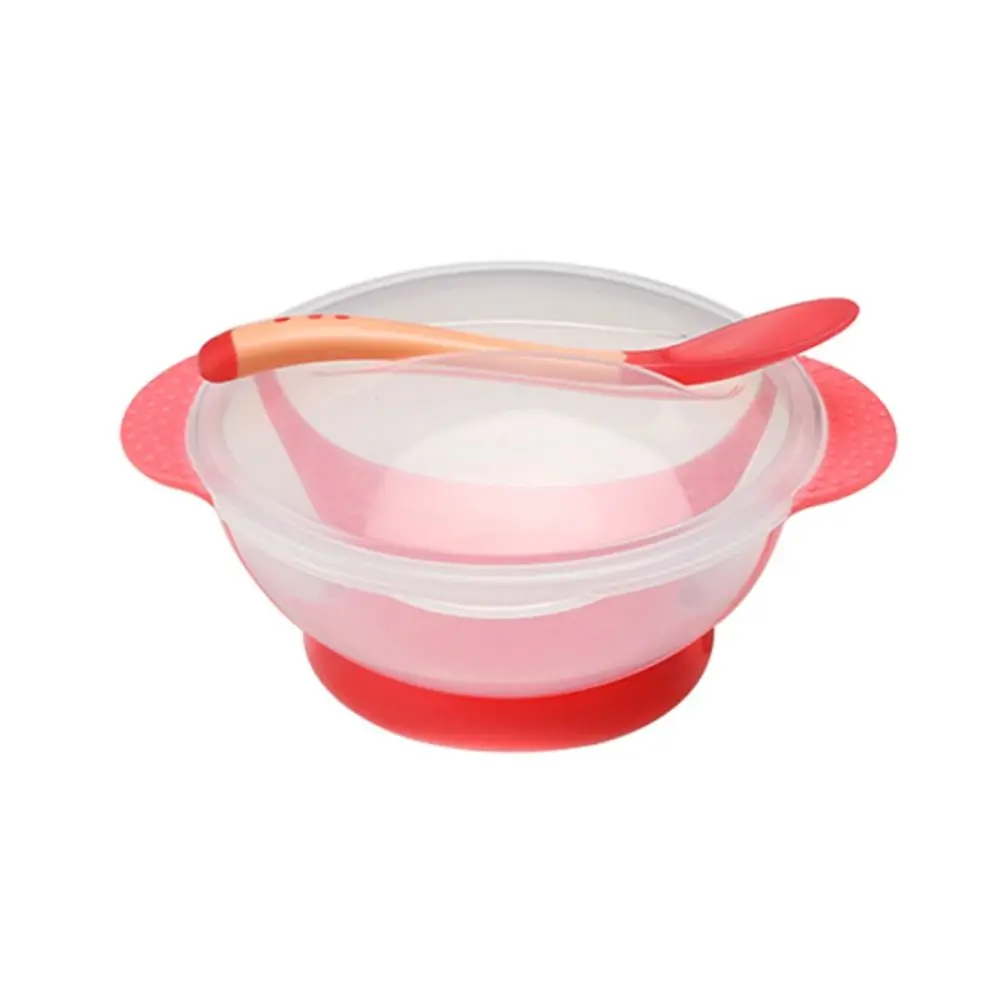 Eenvoudige Veiligheid Baby Zuignap Kom Zachte Anti-val Babyvoeding Kom Food Grade PP Eten Voedsel Kom Voeden Voedsel