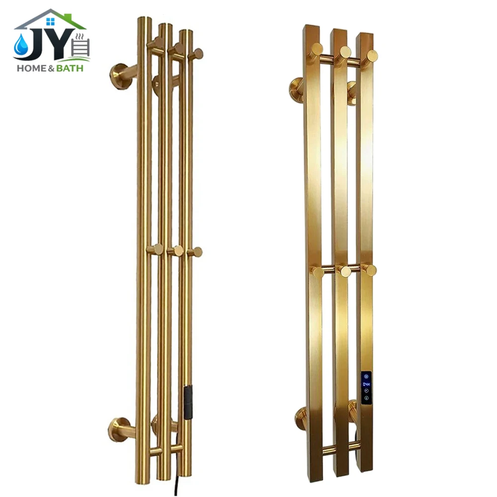 

Wall Mount Stianless Steel Bathroom Electric Towel Rail Heated Towel Rack Towel Warmer Plug-in/Hardwired Towel Radiator