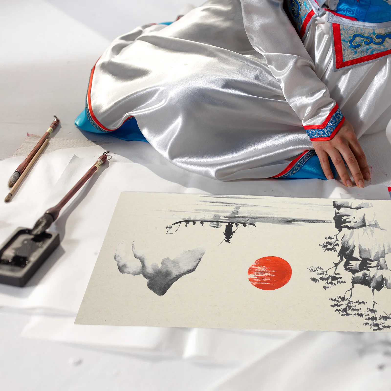 

10 Sheets Rectangular Lens Blank Rice Decoupage Crafts Multi use Xuan Calligraphy Writing Thick Chinese Painting Art