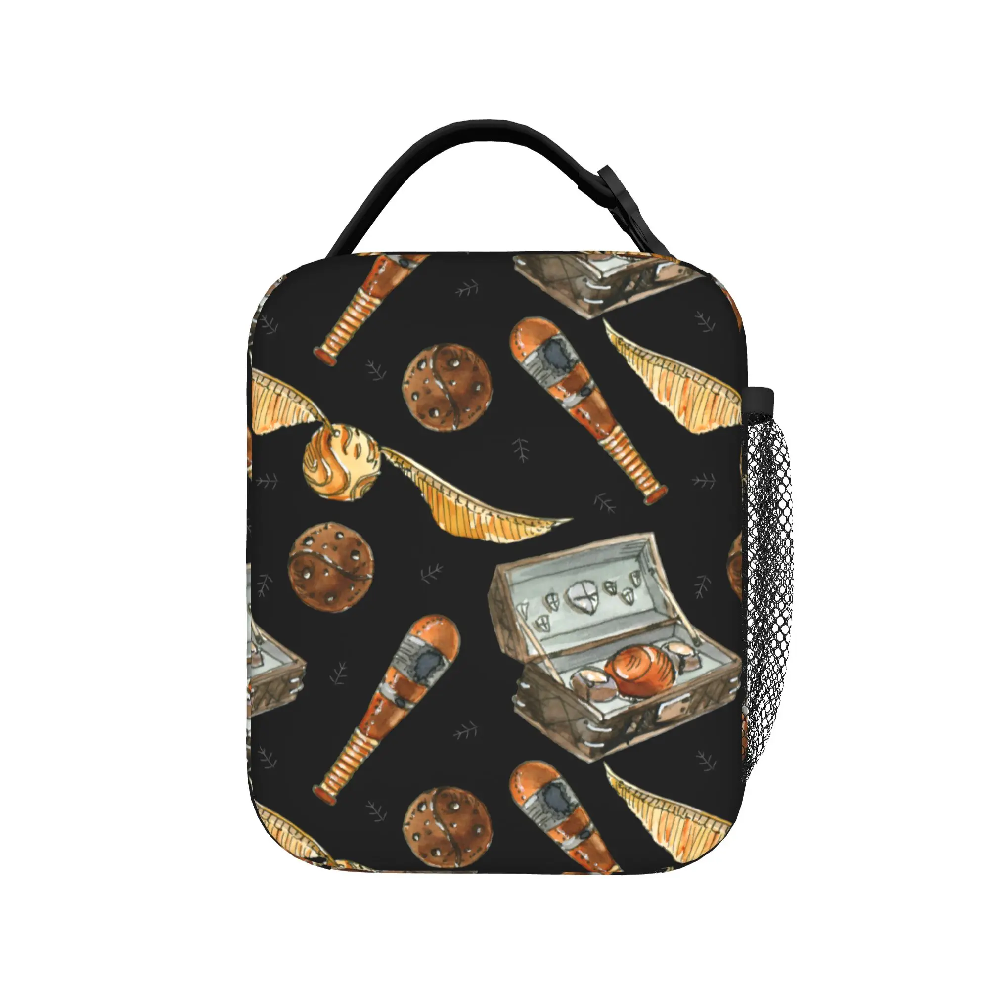 Cartoon Harries Magic World Thermal Insulated Lunch Bag for Work  Portable Food Bag Thermal Cooler Lunch Box