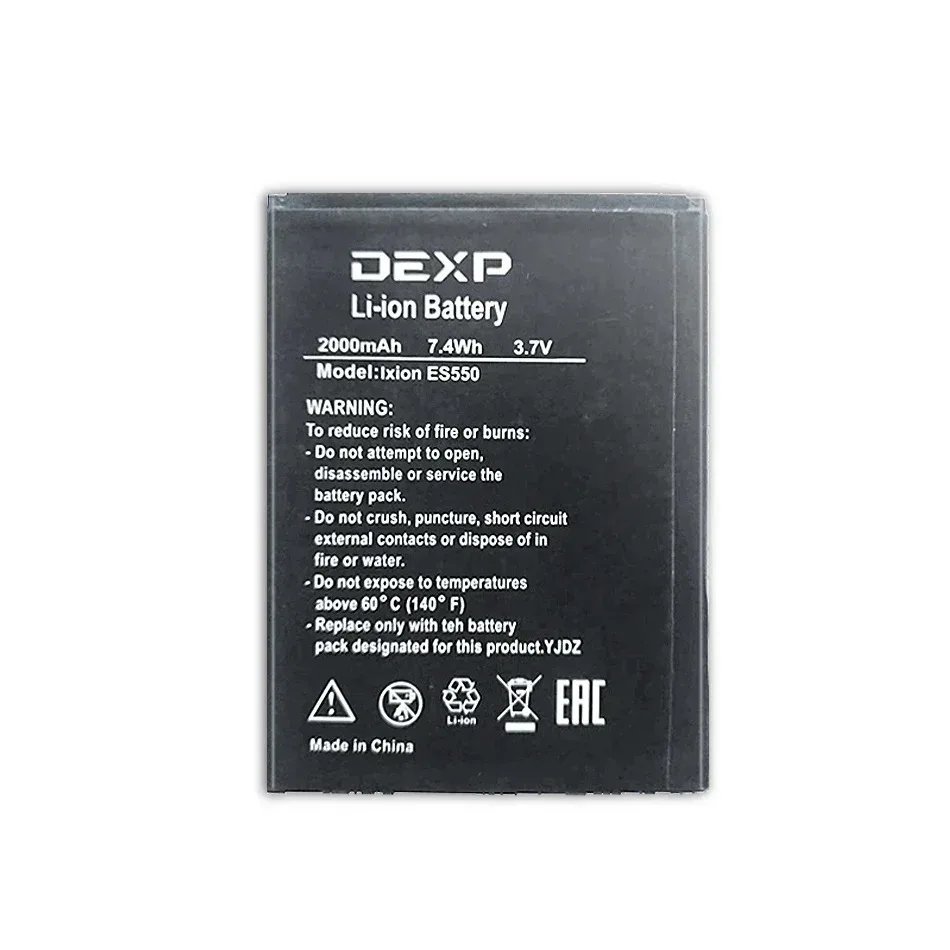 Li-Ion Batteries For DEXP Ixion ES550 ES 550 Powerful Mobile Battery 2000Mah