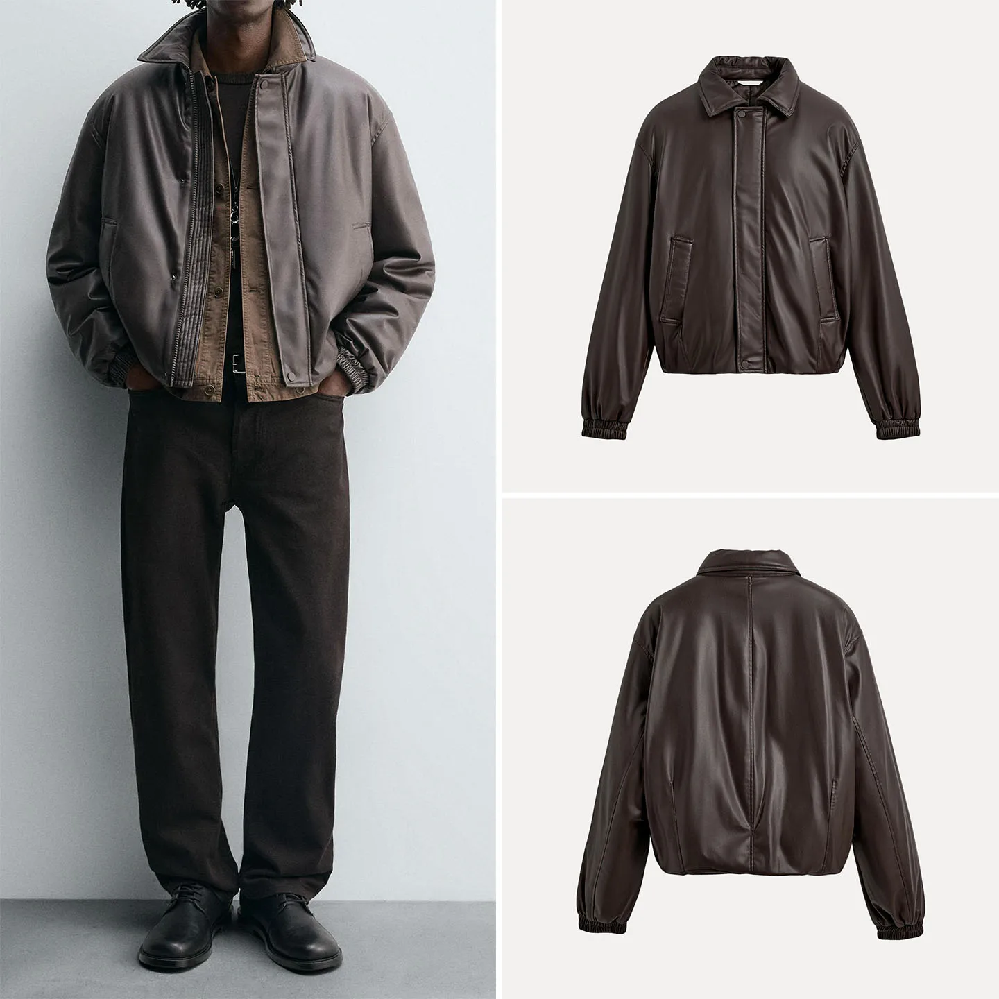 

Loose Fit Zipper Jaet Outerwear for Men Versatile Autumn New Arrival 2025 Faionable Youth ort Coat Warmth Provided