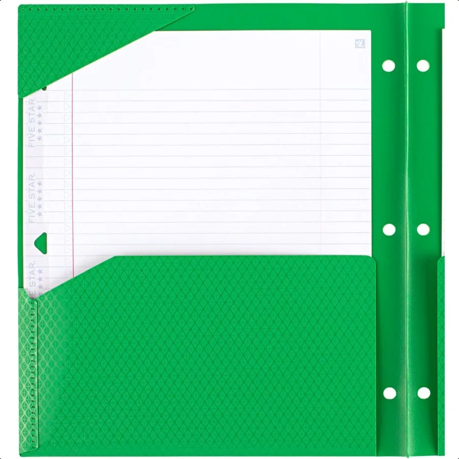 DuraShield المضادة للميكروبات 2 جيب StayPut المجلدات البلاستيكية 4 عبوات تحمل 11 × 81 2 لون قد يتغير 330010