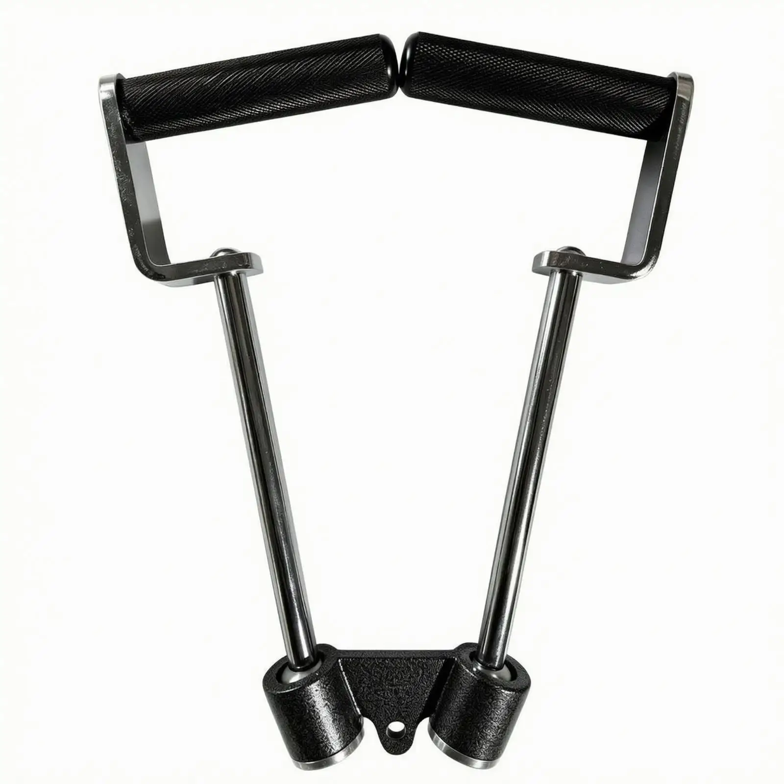 Premium Cable Attachment Gym Handle with Knurled Steel Grip for Pulley System Strength Training Equipment for Home Gym Station