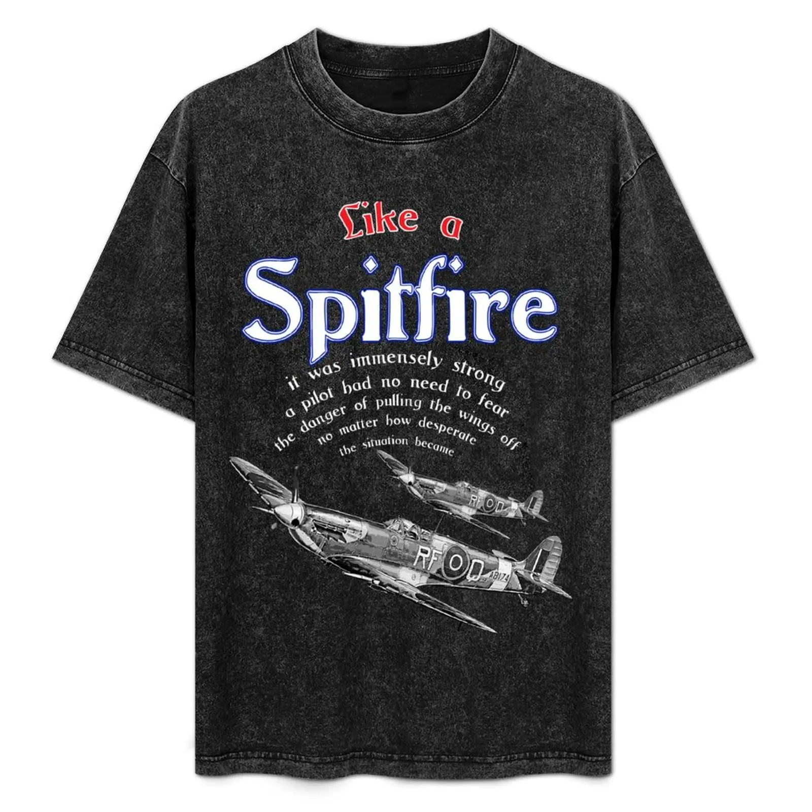 

Spitfire Aircraft RAF Veteran Pilot Saying WW2 the So British WarBird T-Shirt Big and Tall Gym T-Shirt