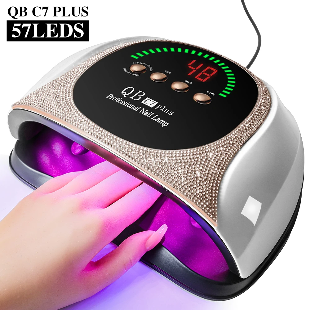 

Professional UV/LED Nail Lamp 57 LEDS Quick Drying Gel Polish Curing Light With LCD Display Manicure Equipment for Acrylic Gel