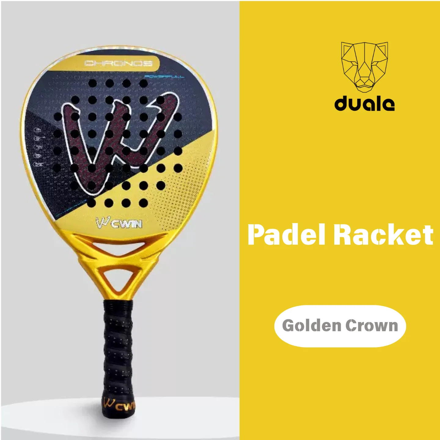 

DUALE DRIVE Padel Racket ,KEVLAR Carbon Fiber Lightweight Power with Exceptional Feel,Engineered for All-Court Players