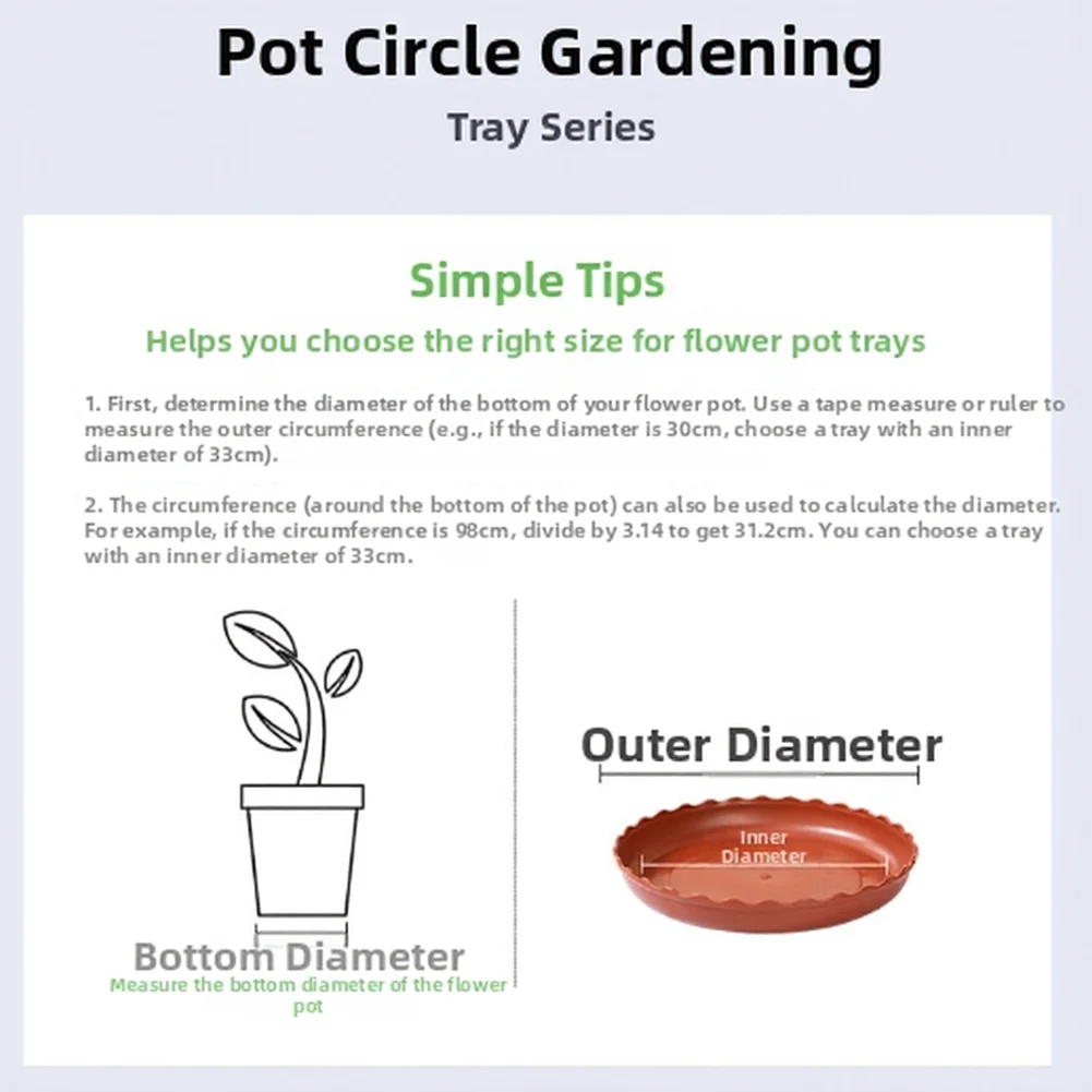 For Potted Plants Pot Saucer Plant Drip Tray Drip Tray For Potted Plants Effective Water Management Catches Excess Water