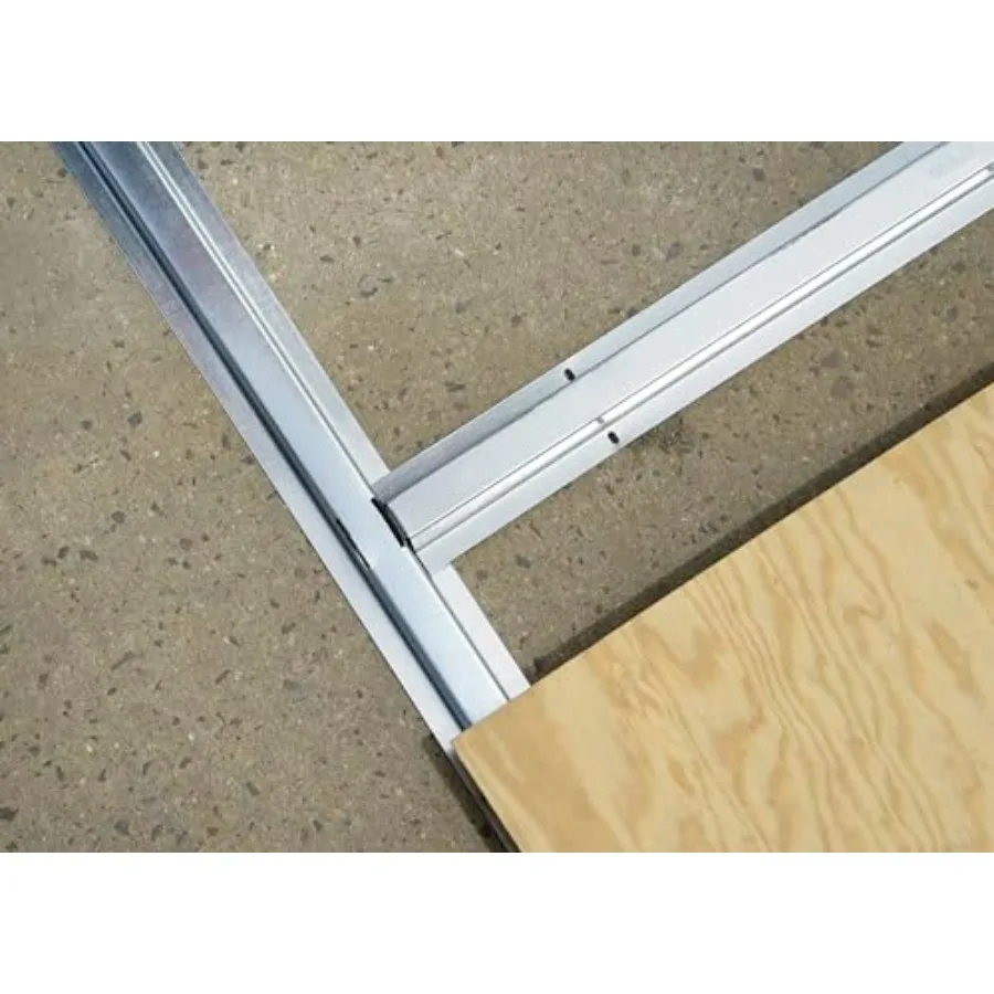 Floor Frame Kit for Shed and Storage Buildings: galvanized steel, gray, rust-resistant and load-bearing