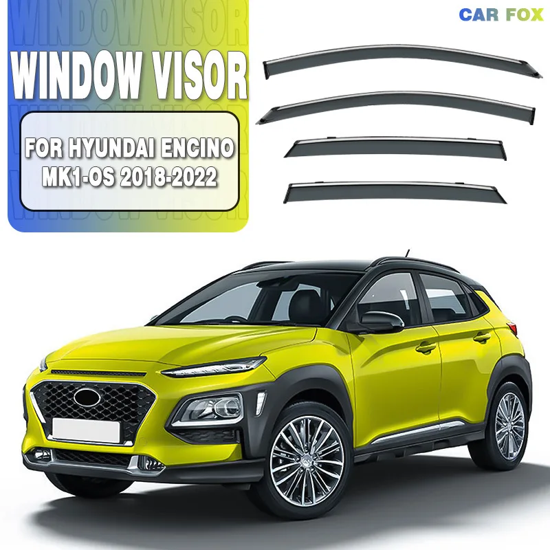 

For Hyundai Encino 2018-2022 Car Window Visor Awning Shelters Windshield Side Window Rain Sun Shade Auto Accessories Car Styling