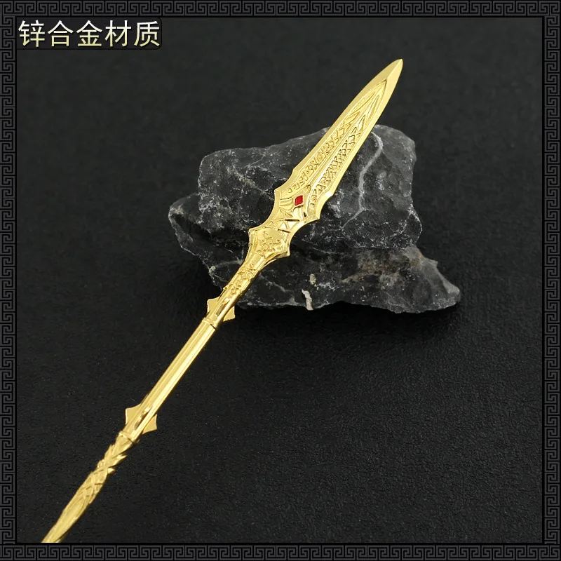 22cm Dropnir Spear God of War Kratos Game Peripherals Norse Mythology Metal Lance Weapons Miniatures 1/6 Doll Equipment Ornament