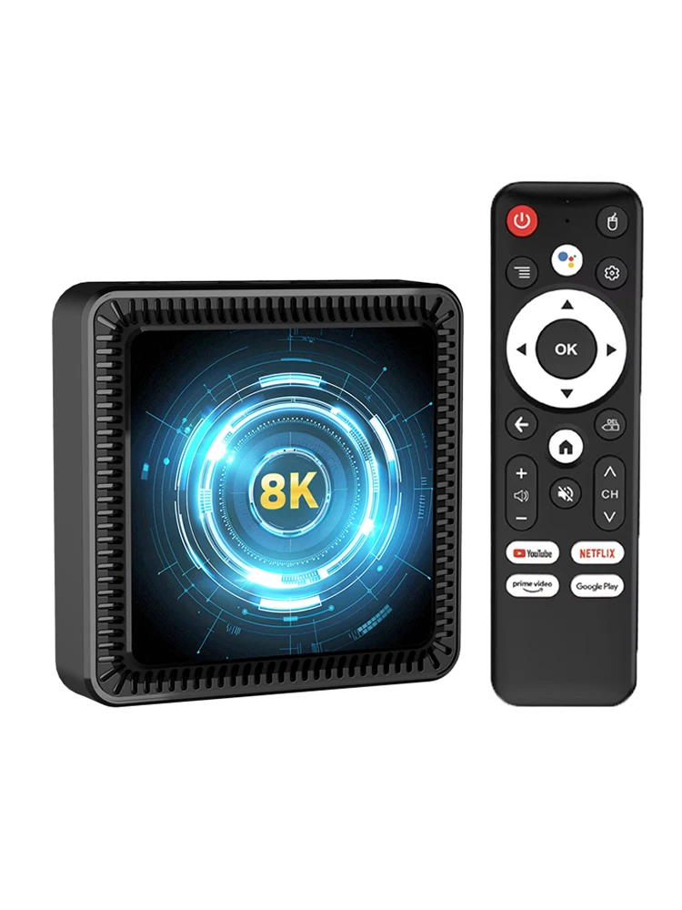2026 Q19 Smart TV Box Android16 Allwinner H618 64GB WiFi6 BT5.0 8K Ultra HD Dual UI Google Voice Fernbedienung Media Player Set-Top-Box