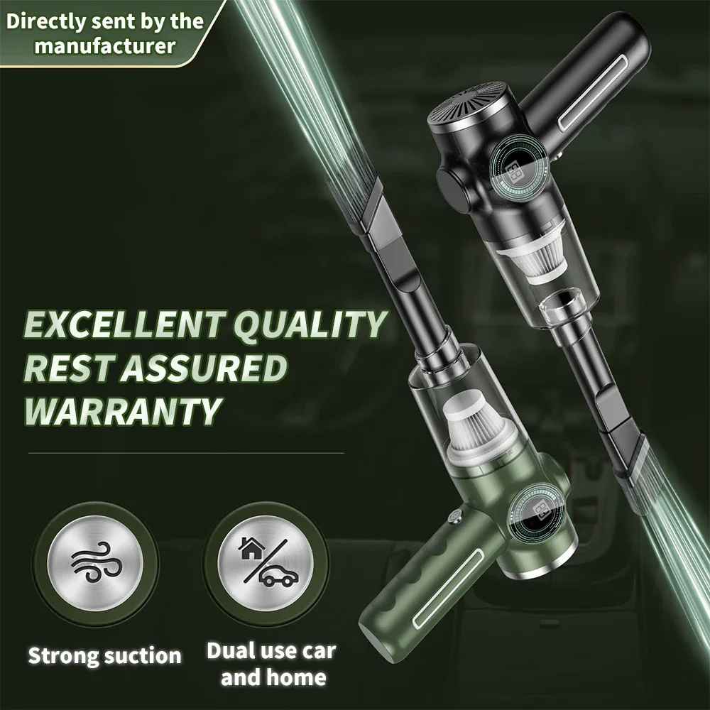 

5 in1 9800000PA Cleaner Handheld Wet Dry Dual-Use High Power Vacuum Cleaner Wireless Automobile Super Electric Appliance Cleaner