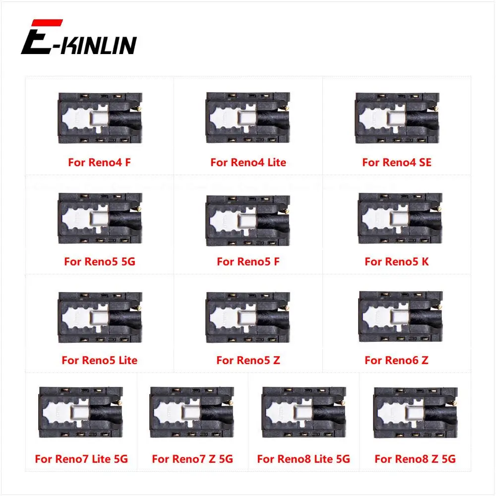 Ear Earphone Headphone Jack Audio Port Connector Flex Repair Parts For OPPO Reno4 Reno5 Reno6 Reno7 Reno8 Z K F Lite SE 5G