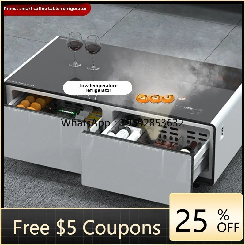 LYY Smart Coffee Table Refrigerator Integrated Built-in Fresh-keeping Coffee Table Tea Bar Integrated