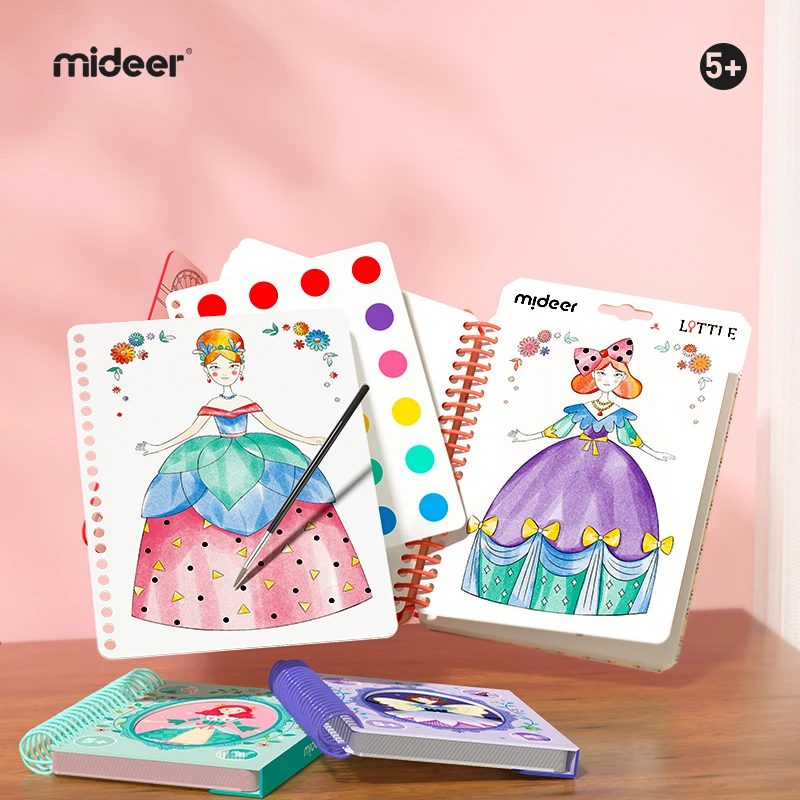 Mideer pequeno designer pintura brinquedo ferramentas princesa doce festa clube mágico buscador para presente de aniversário das crianças