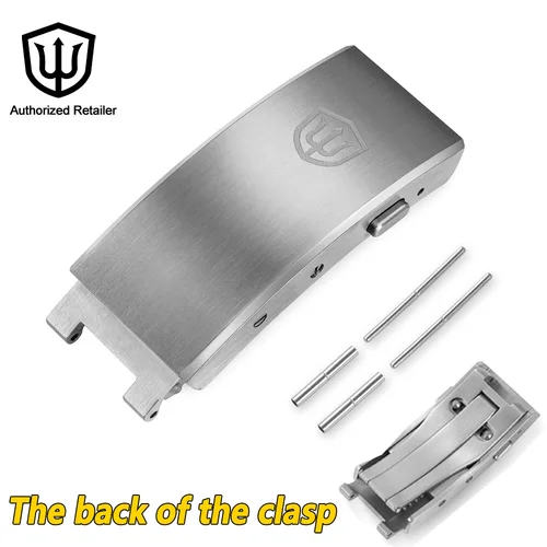 Watchdives WDB0001 Cierre de ajuste de mosca Hebilla de acero inoxidable 316L adecuada para Watchdives Pulsera de 3 eslabones también WD0003B