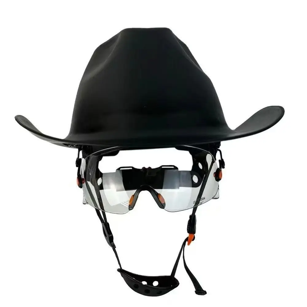 Cowboy Style Western Cowboy Hard Hat Head Protection High-density Polyethylene Hard Hat High Impact Protection Comfortable