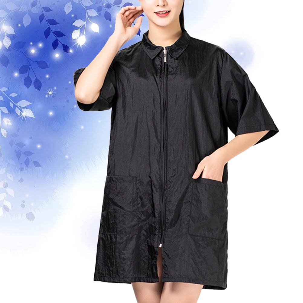 

Fashion Waterproof Work Clothes Comfortable Barber Apron for Kitchen Cooking Salon Professional Use Work Clothes