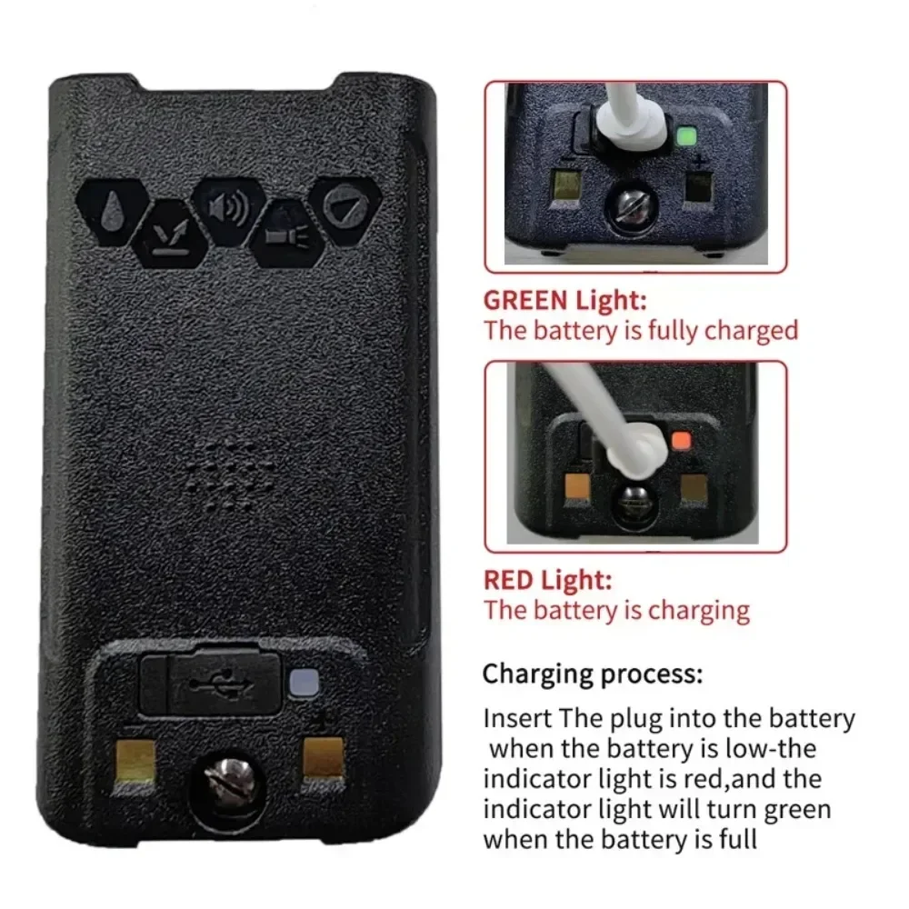 Baofeng 2025 UV S22 PRO V2 IP68 Водонепроницаемое зарядное устройство для рации типа C мощностью 10 Вт FM-радио UHF VHF Обновление дальнего действия UV-9R Plus