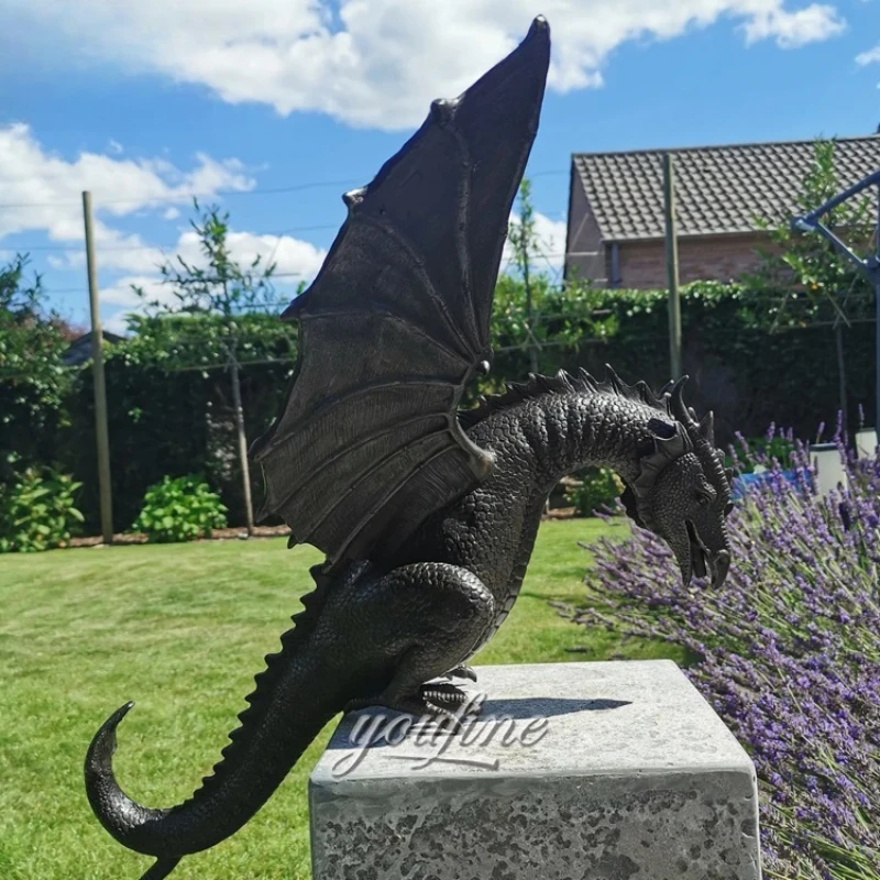 large size park decorative casting sculpture outdoor large bronze dragon statue for sale