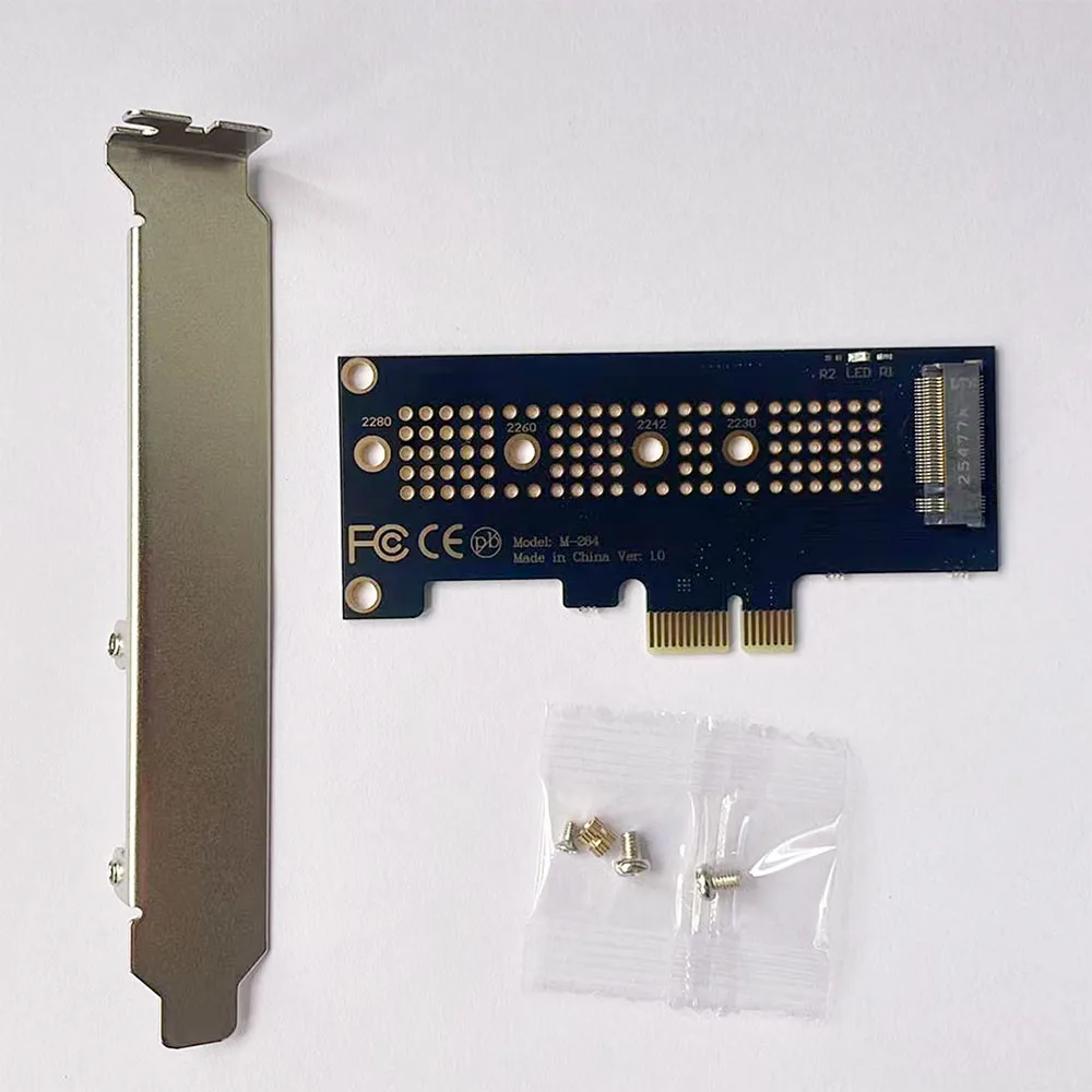 M.2 NVME SSD  To PCIe 4.0 Adapter Card 64Gbps M-Key PCIe4.0 X1 X4 for Desktop PC PCI-E GEN4 Full Speed
