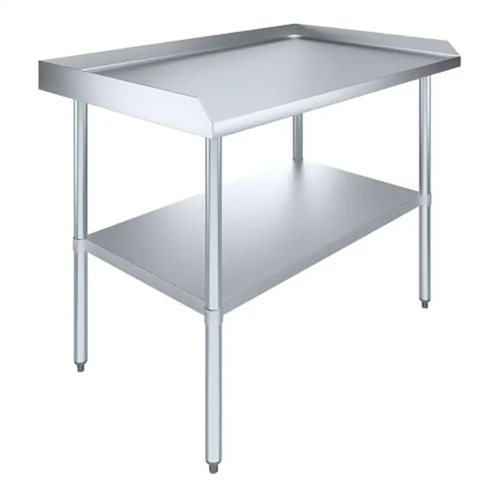 Commercial Stainless Steel Work Table with Backsplash & Sidesplashes 35